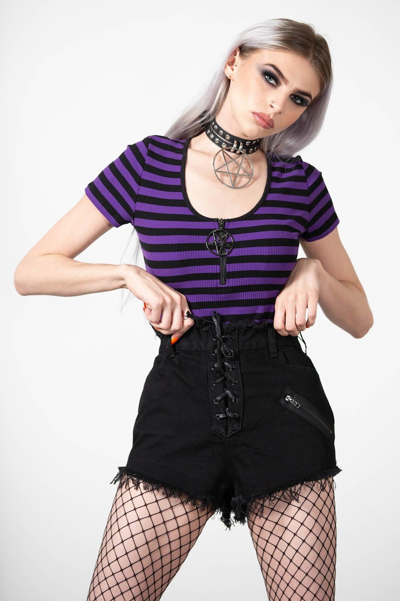 Skylla Bodysuit [PURPLE] - Resurrect Female Product Image