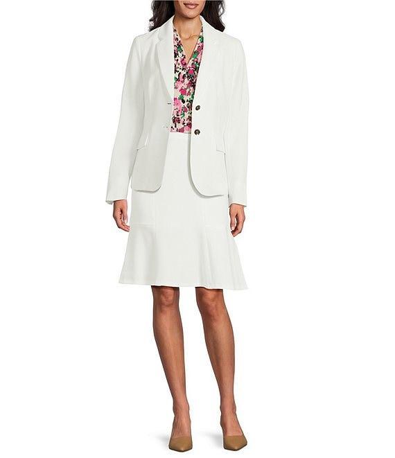 Kasper Stretch Crepe Fit and Flare Skirt Product Image