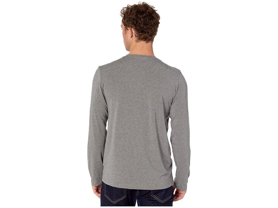 Mens Casuals Long-Sleeve V-Neck T-Shirt Product Image