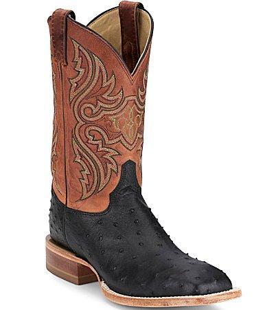 Justin Boots Mens Moseley 11 Full Quill Ostrich Western Boots Product Image
