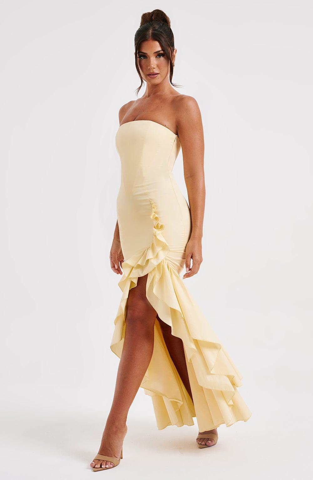 Angelina Maxi Dress - Lemon Product Image