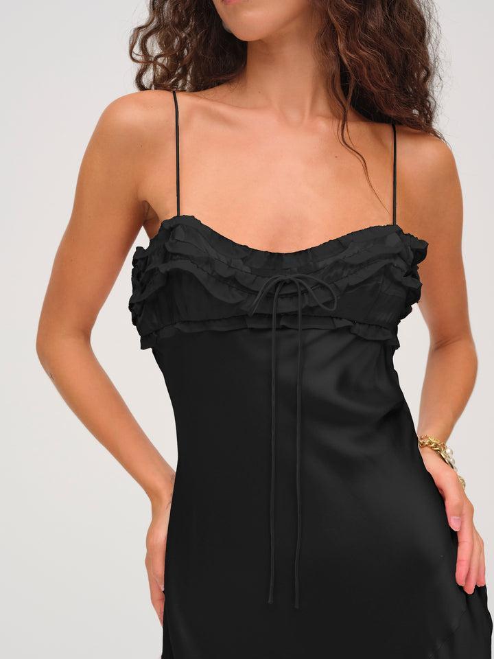 Natalie Maxi Dress — Black Product Image