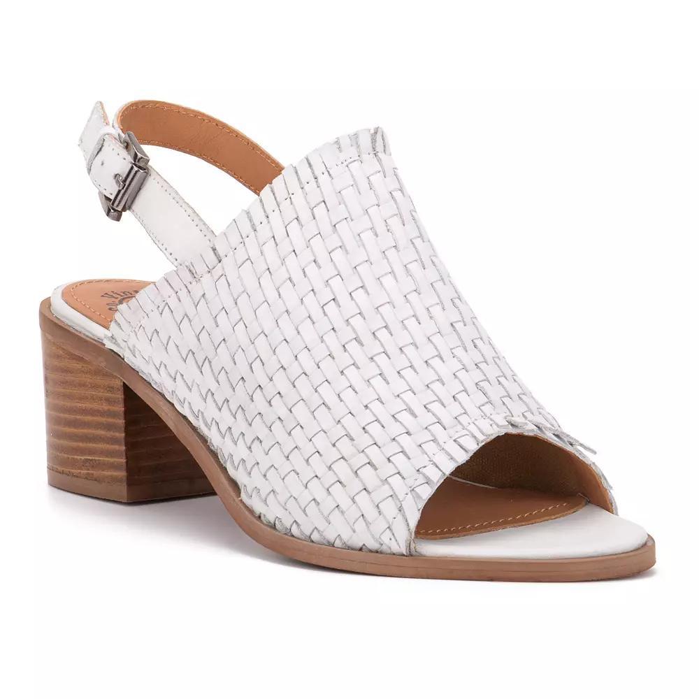 Vintage Foundry Co. Florence Women's Leather Heeled Sandals, Size: 11, Blush Product Image