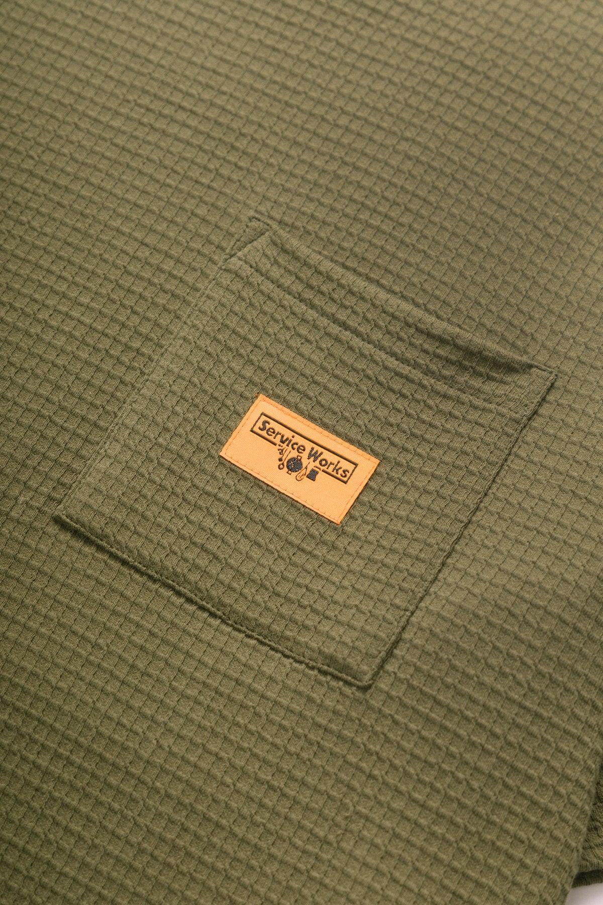Service Works - Waffle Pocket Tee - Olive Product Image