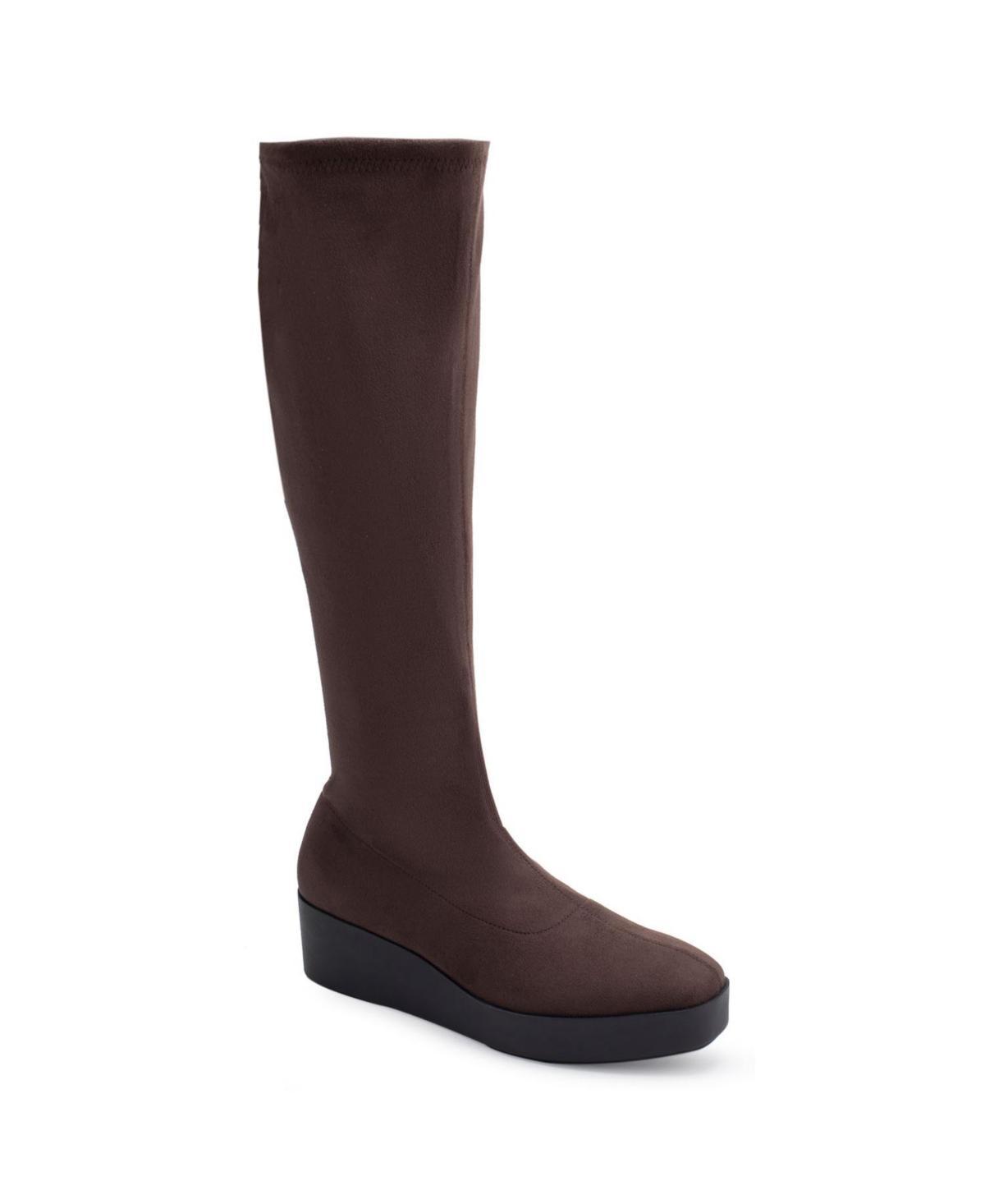 Aerosoles Cecina Women's Wedge Knee-High Boots, Size: 9.5, Black Product Image