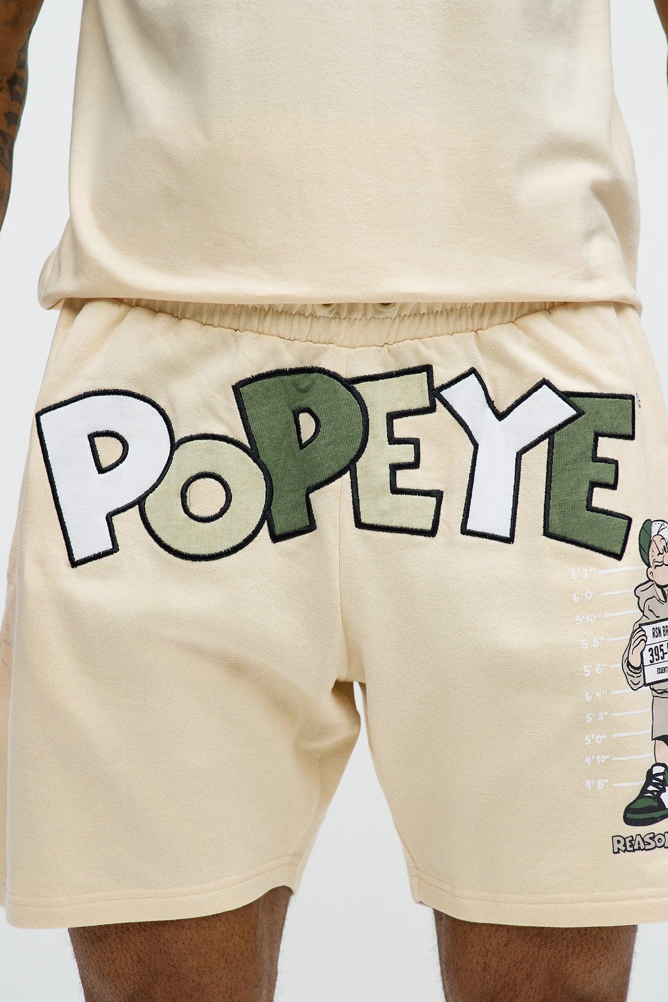 Popeye Wanted Sweatshorts - Tan Product Image