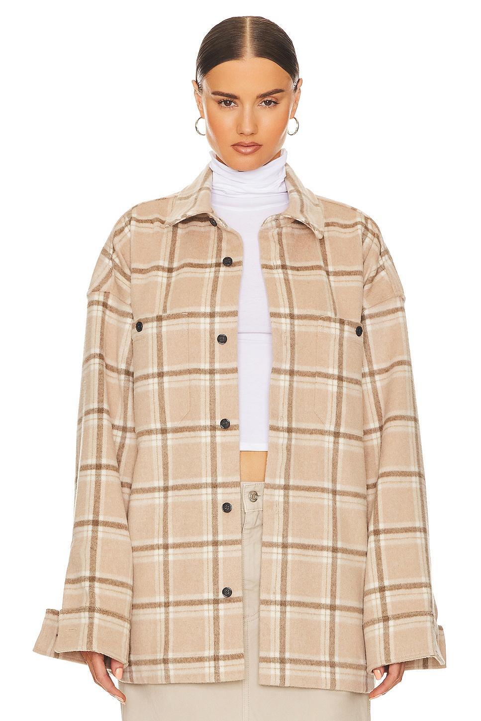 Plaid Flannel Overshirt Helsa Product Image