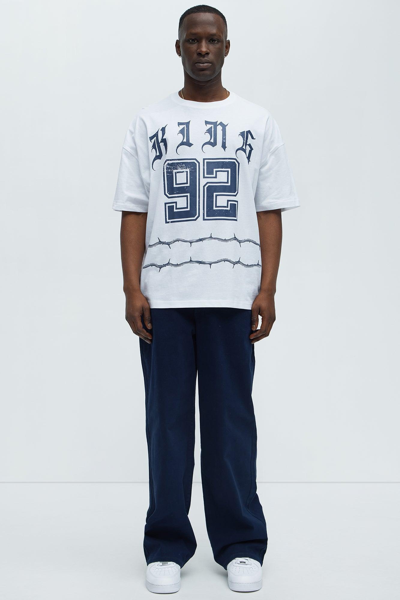 King Of Kings 92 Oversized Short Sleeve Tee - White Product Image