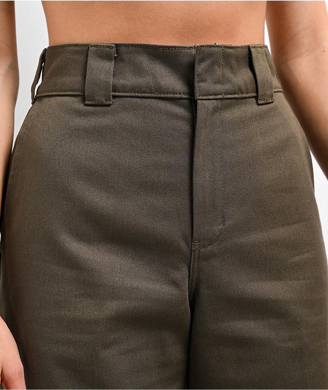 Dickies Wide Leg Military Green Work Pants Product Image