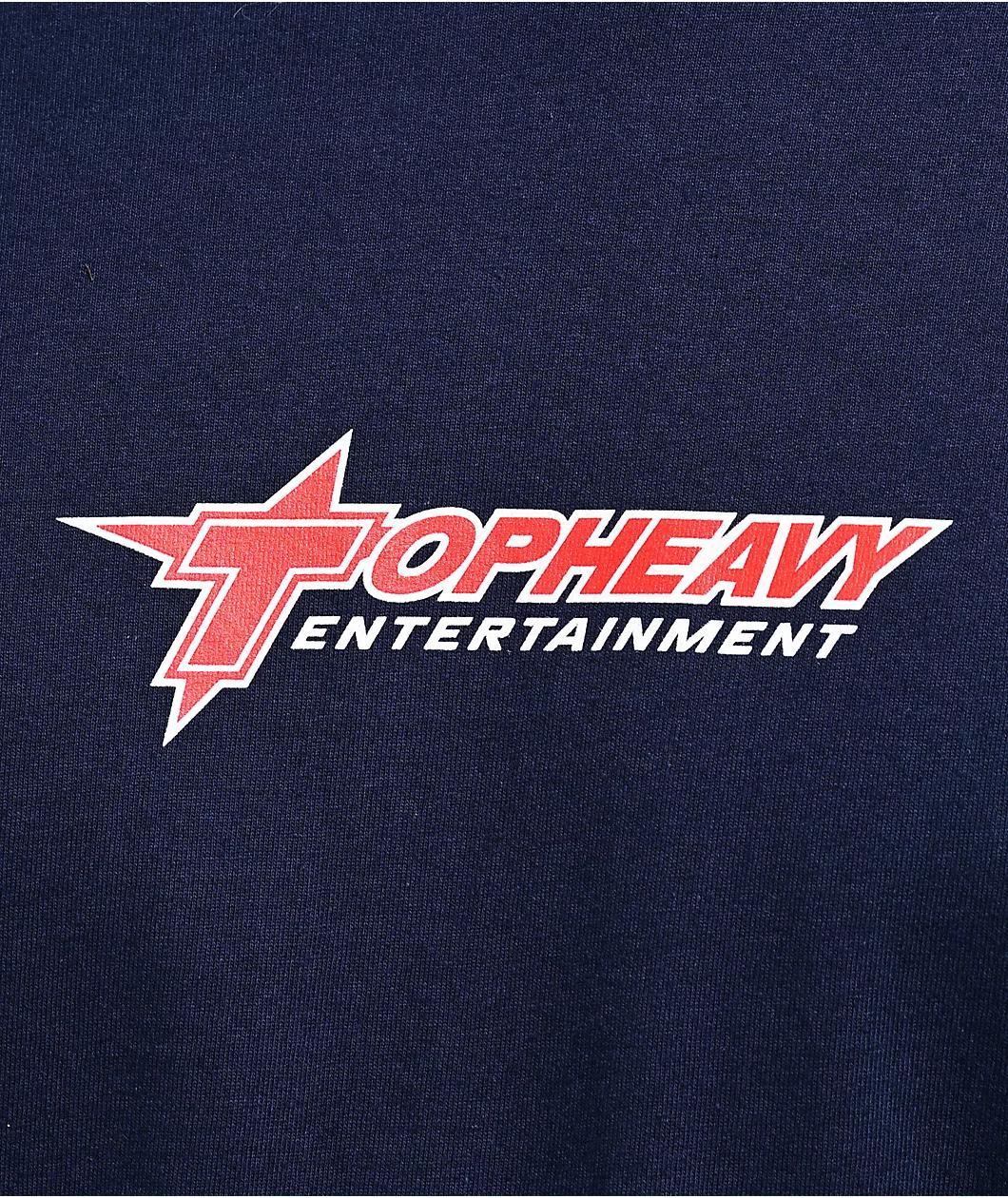 Top Heavy Corpo Logo Navy T-Shirt Product Image
