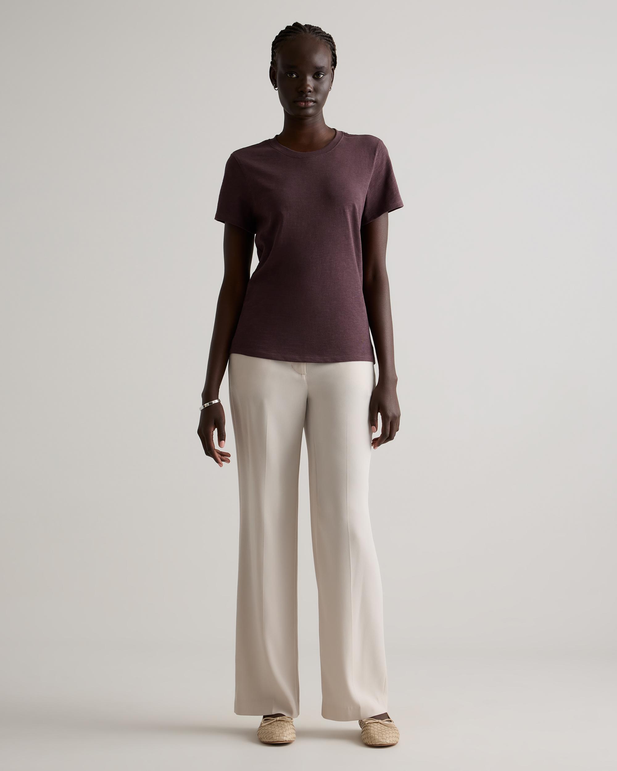Quince | Women's Slub Crewneck T-Shirt Organic Cotton Product Image