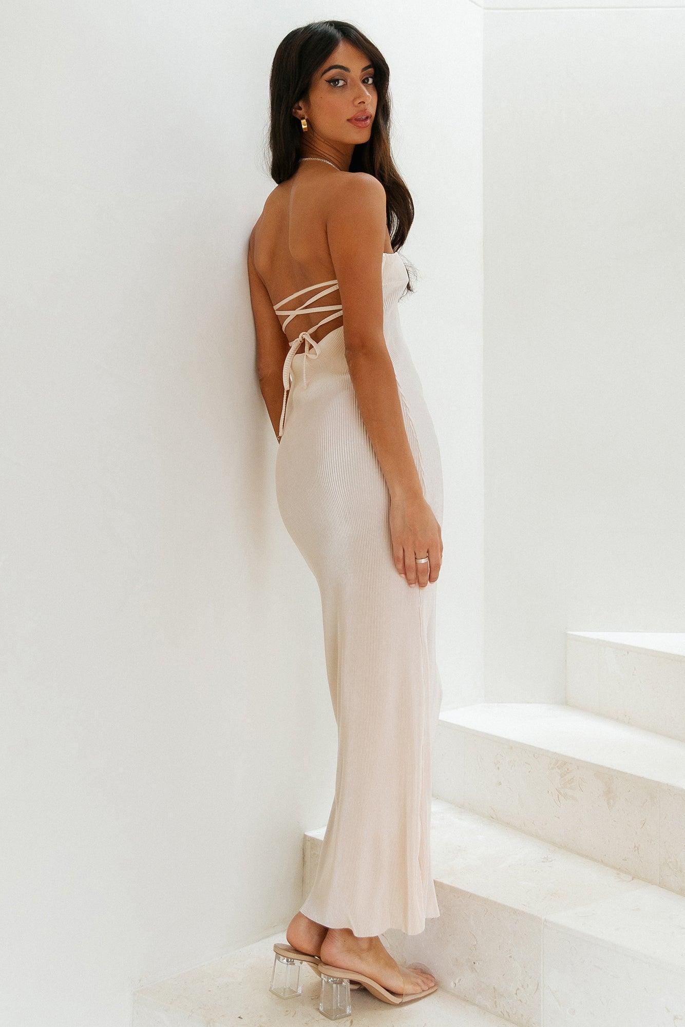 What You Need Maxi Dress Champagne Product Image