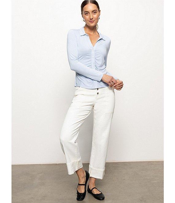 Sanctuary Luna Button Fly Cuffed Crop Denim Jeans Product Image