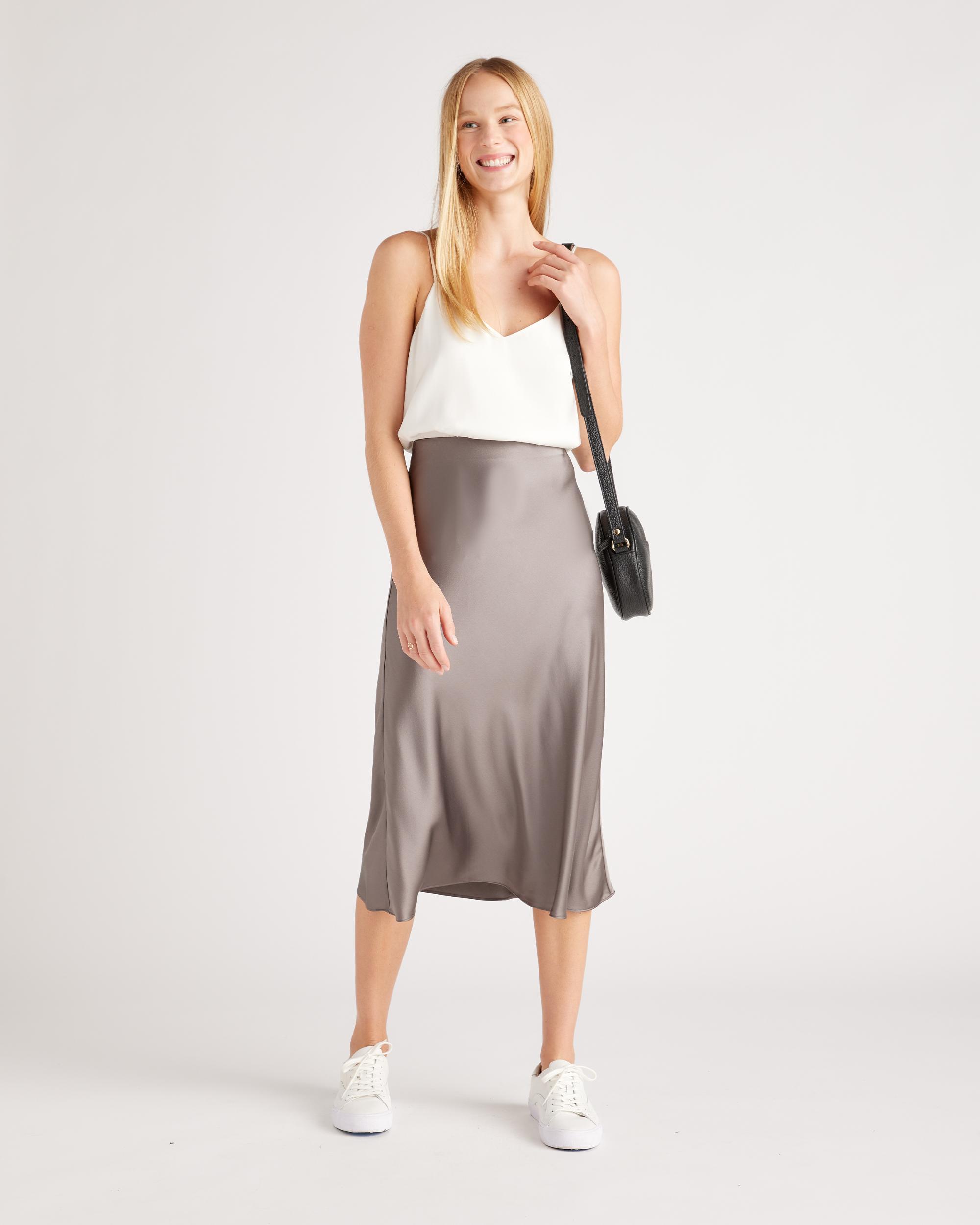 Quince | Women's 100% Washable Silk Stretch V-Neck Cami Top Size XS Product Image