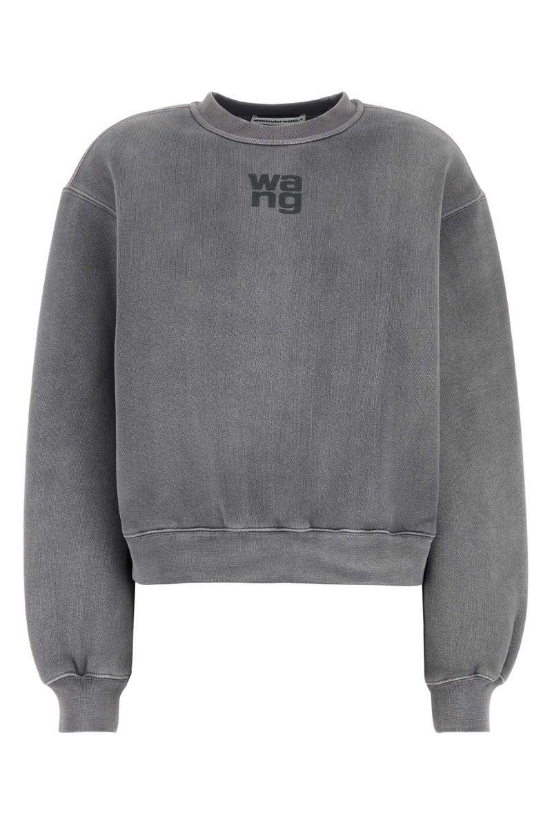 ALEXANDER WANG T T By Alexander Wang Sweatshirts In Grey Product Image