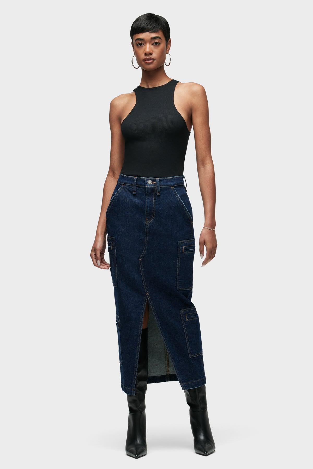 Reconstructed Skirt w/ Cargo Welt Pockets Female Product Image