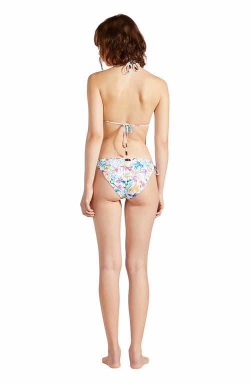 Vilebrequin Women's Happy Flowers Mini Brief Bikini Bottom in Blanc at Nordstrom, Size Small Product Image