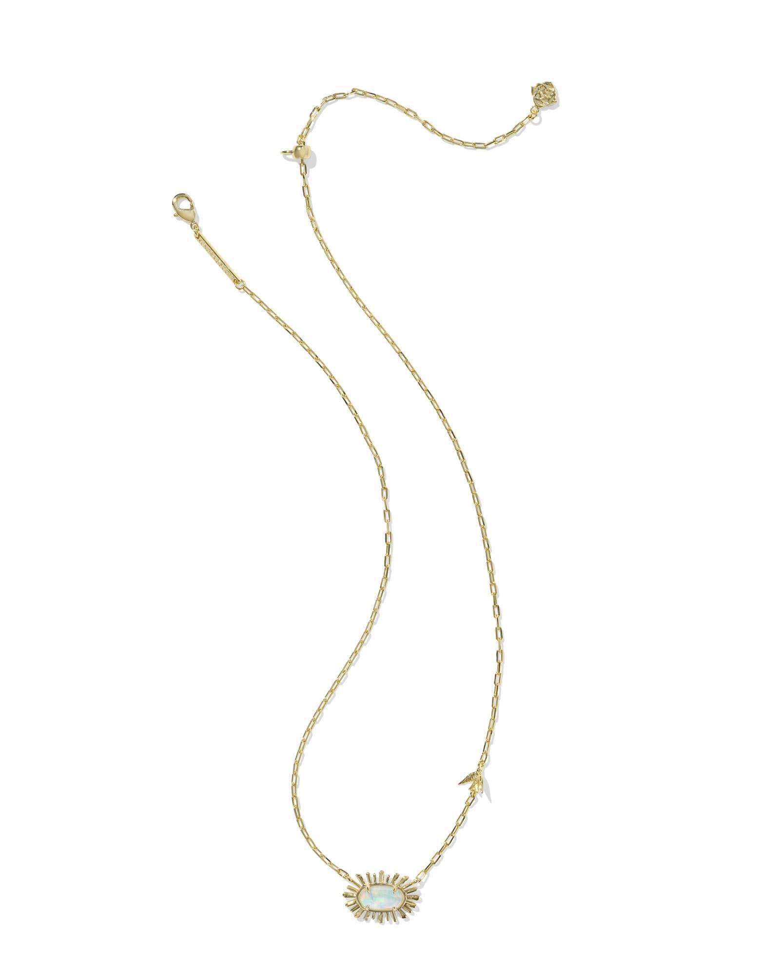 Elisa Bird Gold Short Pendant Necklace Product Image