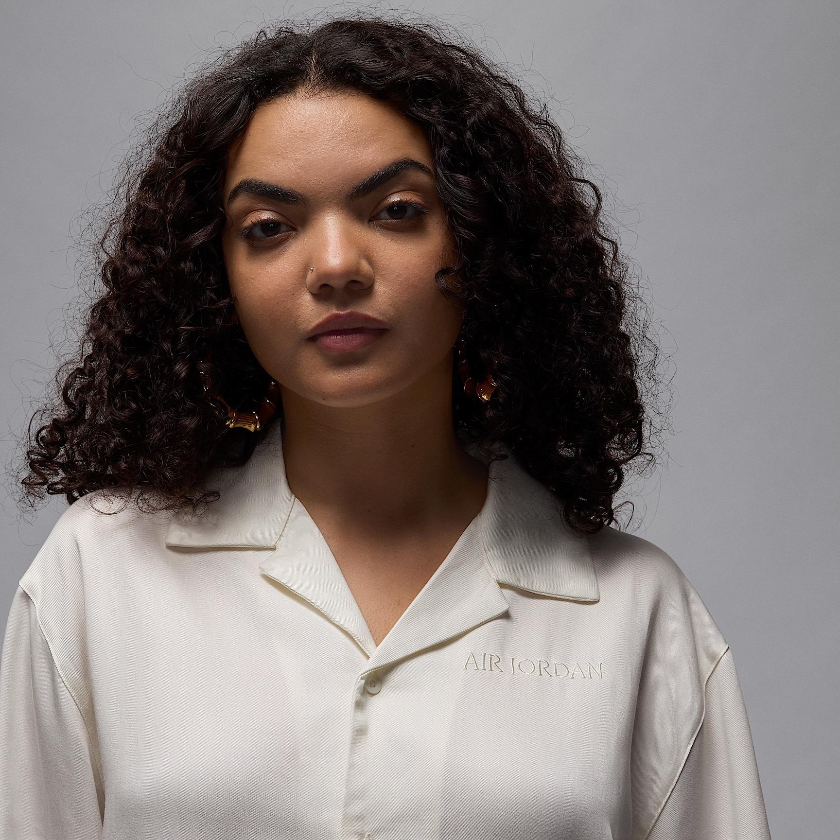 Women's Air Jordan Long-Sleeve Woven Top Product Image
