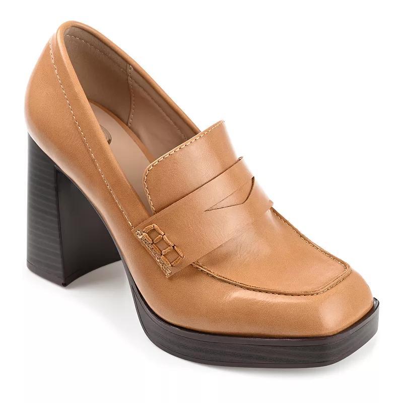 Journee Ezzey Womens Heeled Loafers Product Image