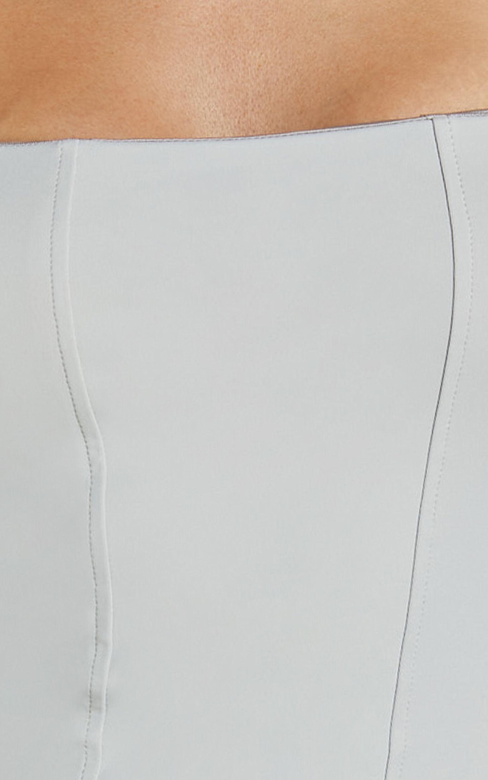 Narla Top - Panel Detail Corset Top in Stone Product Image