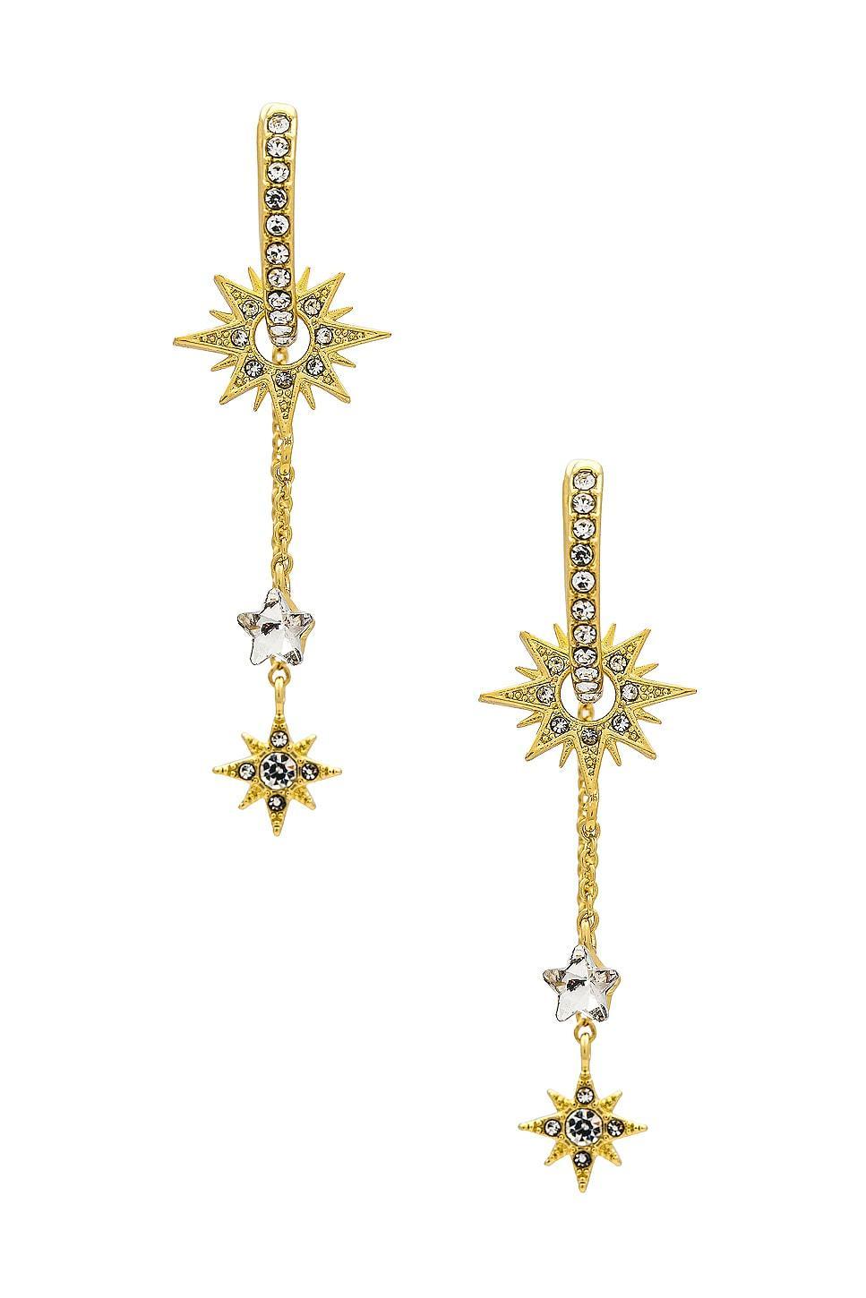 Star Huggie Drop Earrings BaubleBar Product Image