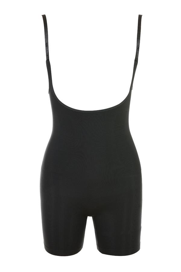  mid thigh sculpting bodysuit cafe au lait Product Image
