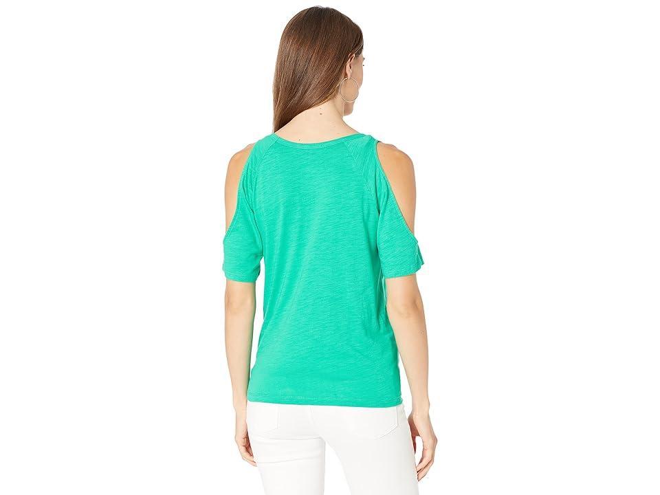 Sanctuary Lou Bare Tie Tee (Beach Green) Women's Clothing Product Image