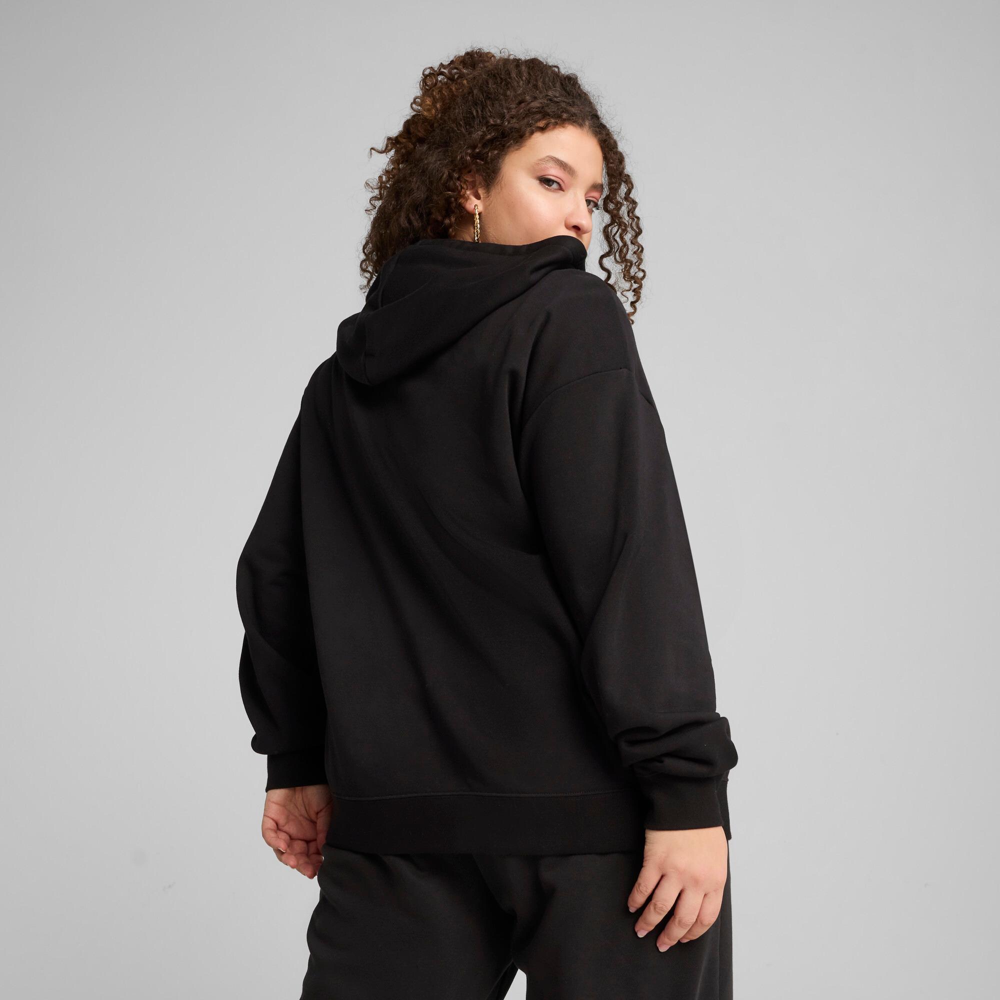 PUMA Essentials Small No. 1 Logo French Terry Women's Comfort Full-Zip Hoodie Product Image