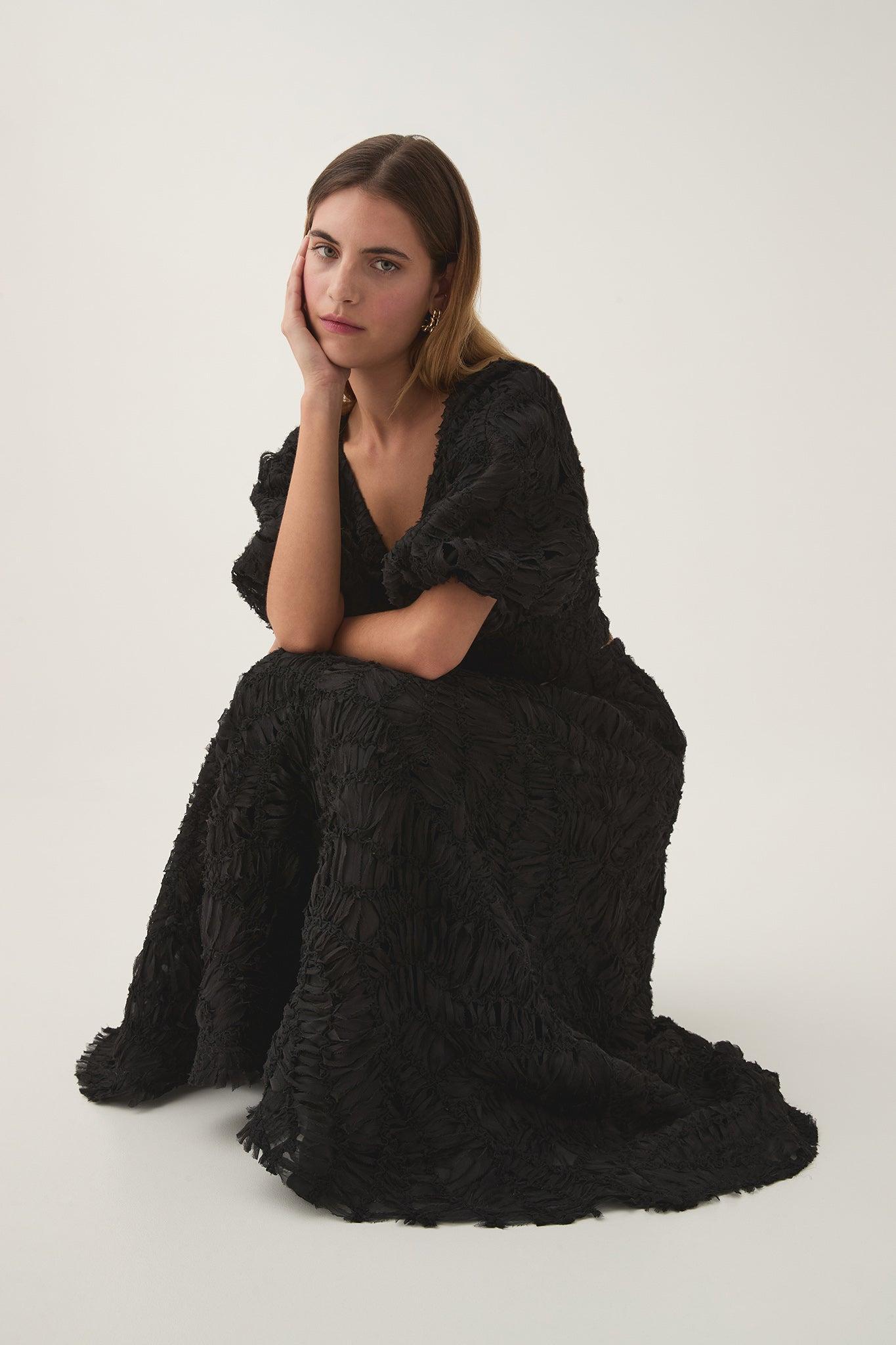 Telma Ruffle Mini Micro Dress Product Image