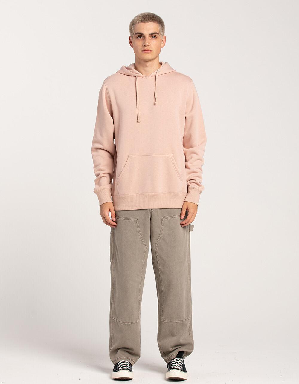 RSQ Mens Pullover Fleece Hoodie - DUSTY PINK Product Image