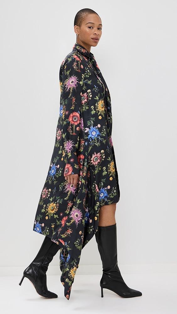Monse Tie Neck Printed Dress | Shopbop Product Image