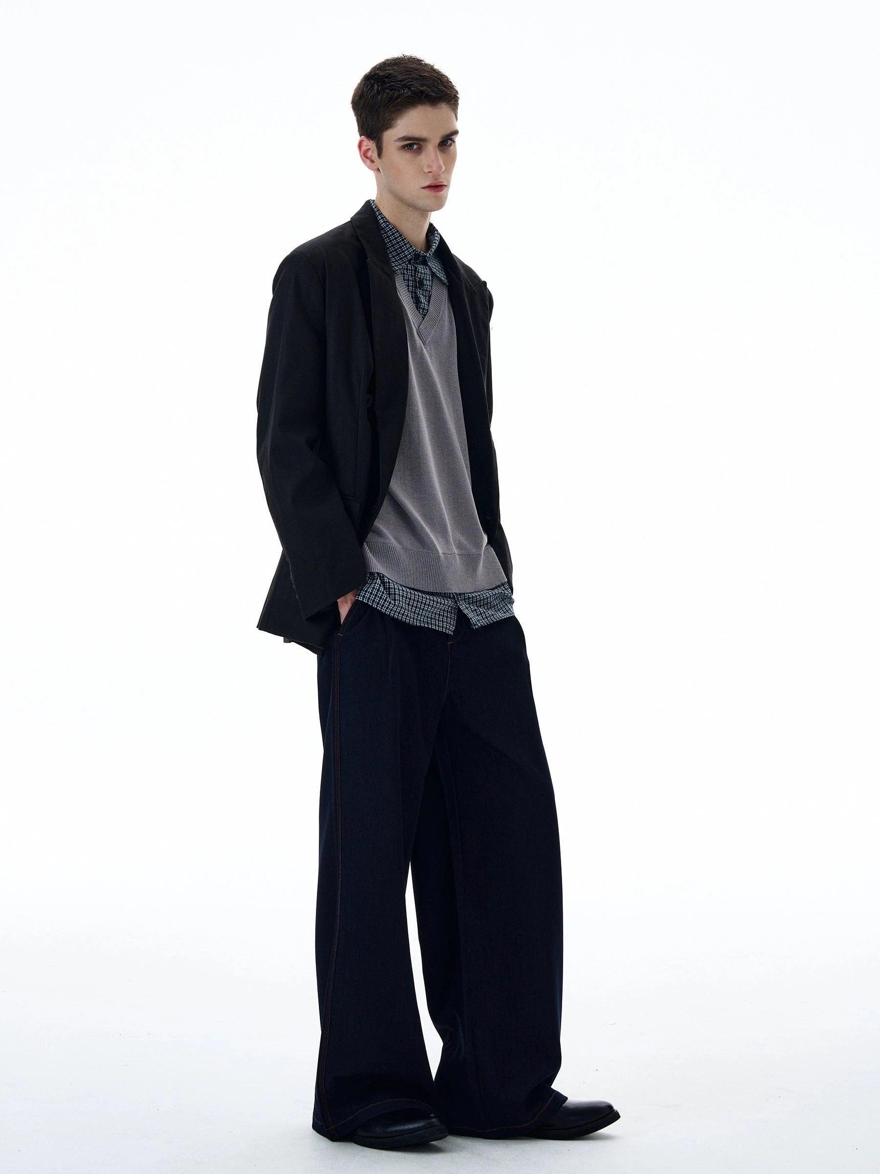 RT No. 20011 BLACK SUIT BLAZER JK Product Image