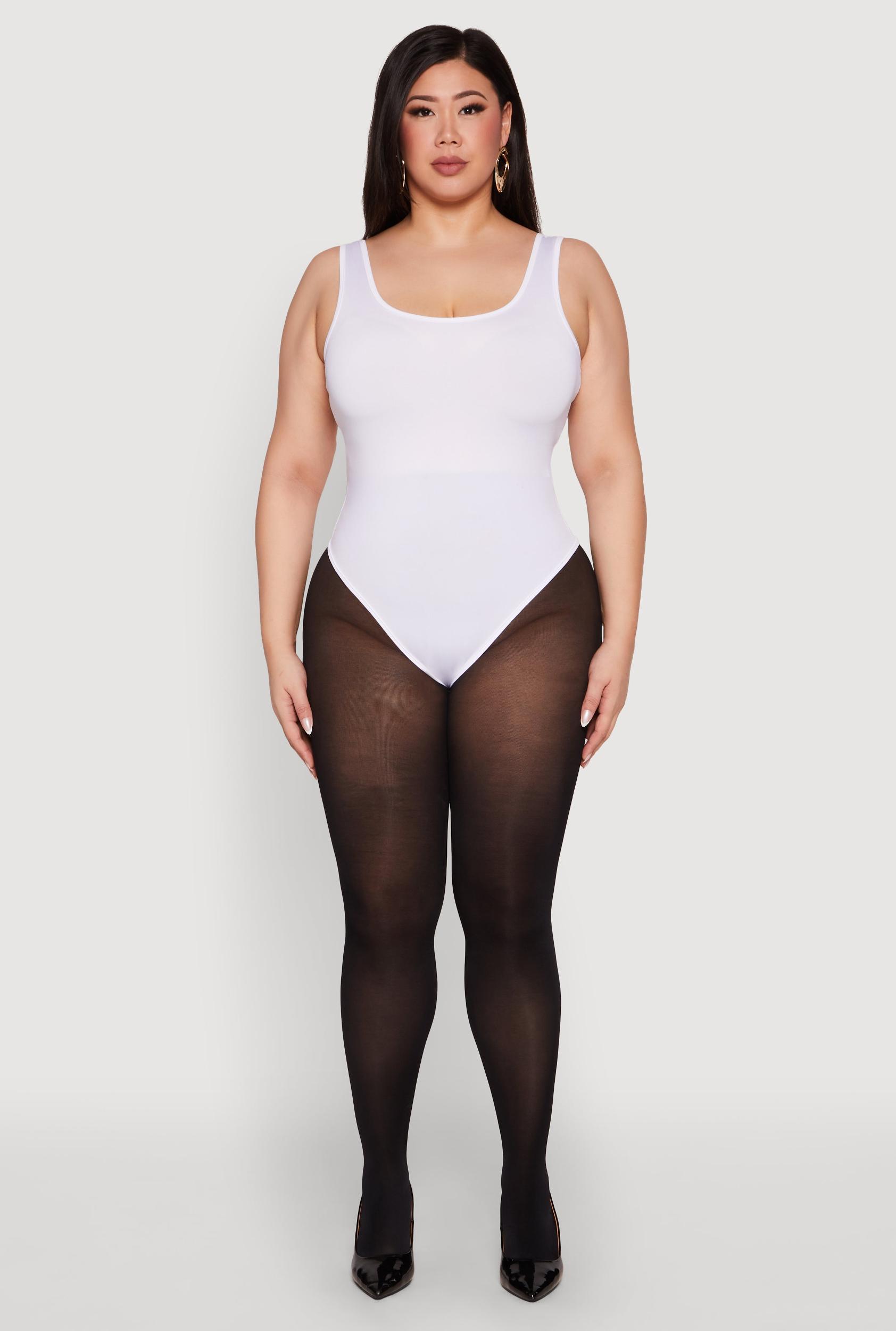 Womens Plus Size Daisy Sleeveless Bodysuit Product Image
