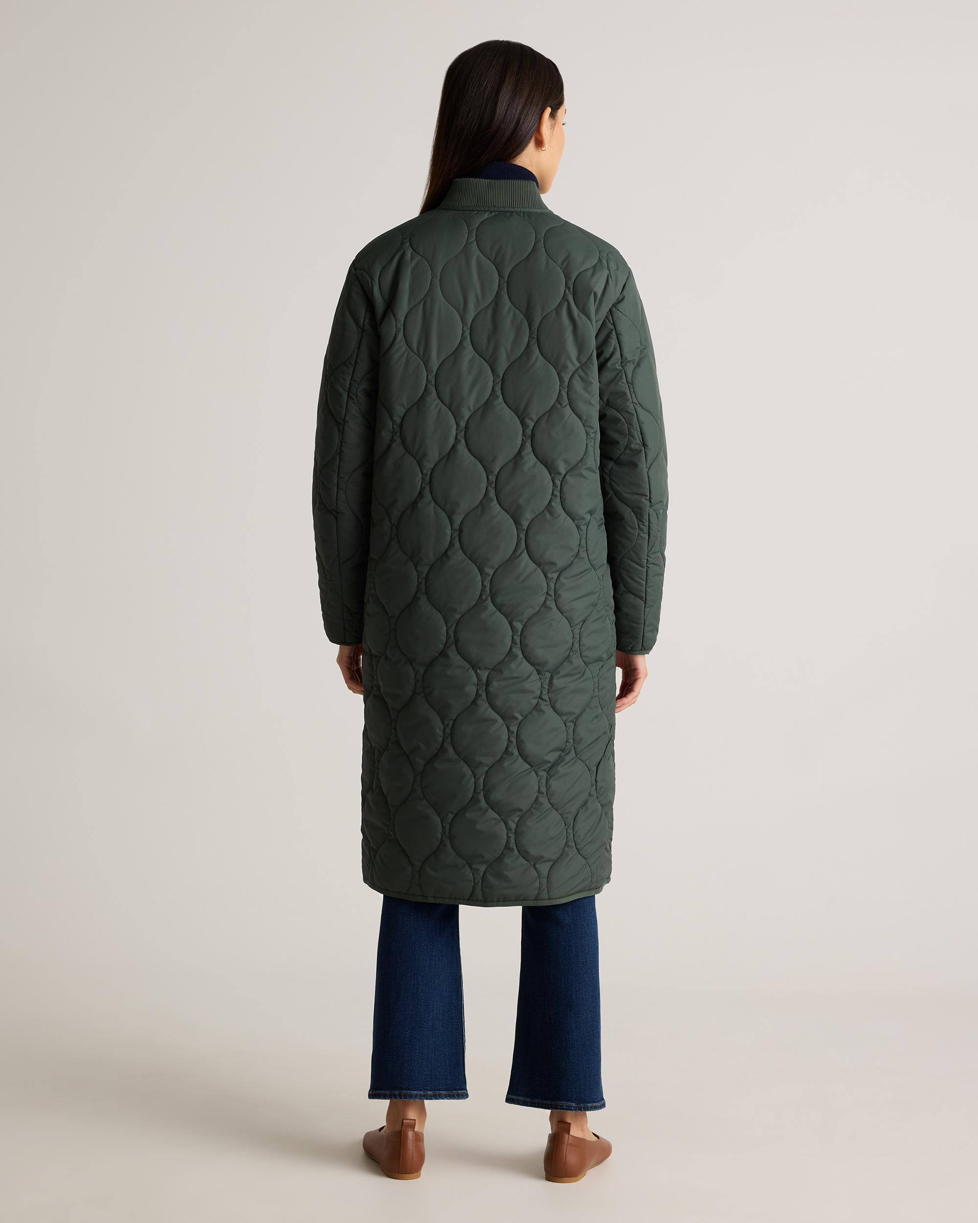 Quince | Women's Featherless Quilted Puffer Long Coat Recycled Polyester Product Image