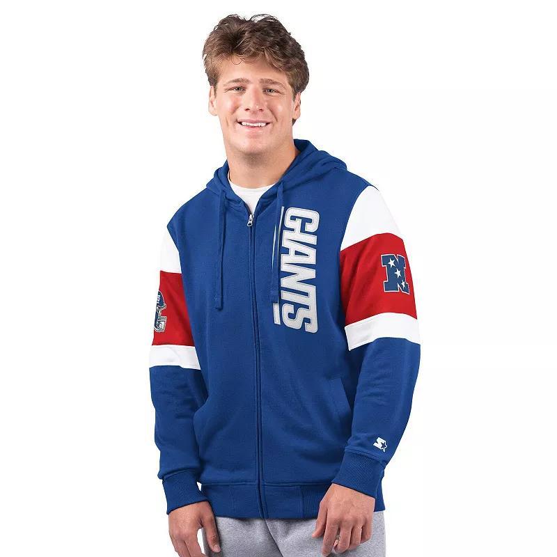 Men's Starter Royal New York Giants Extreme Full-Zip Hoodie, Size: Large, Blue Product Image
