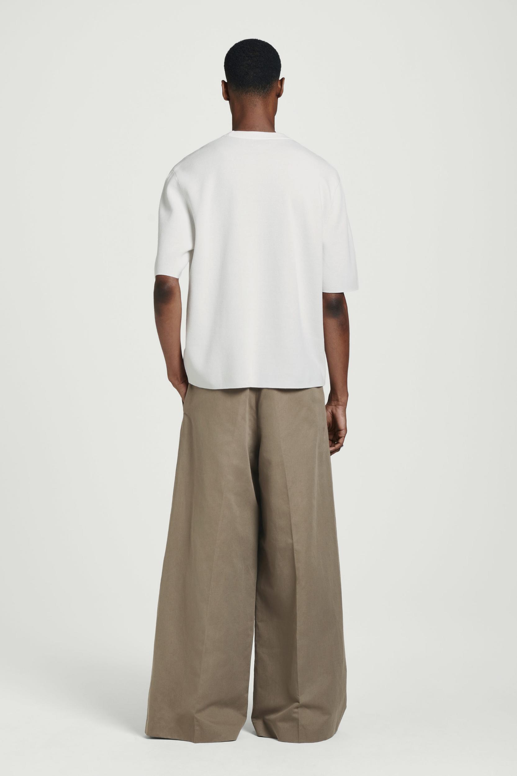 RELAXED DOUBLE-FACED KNIT T-SHIRT Product Image