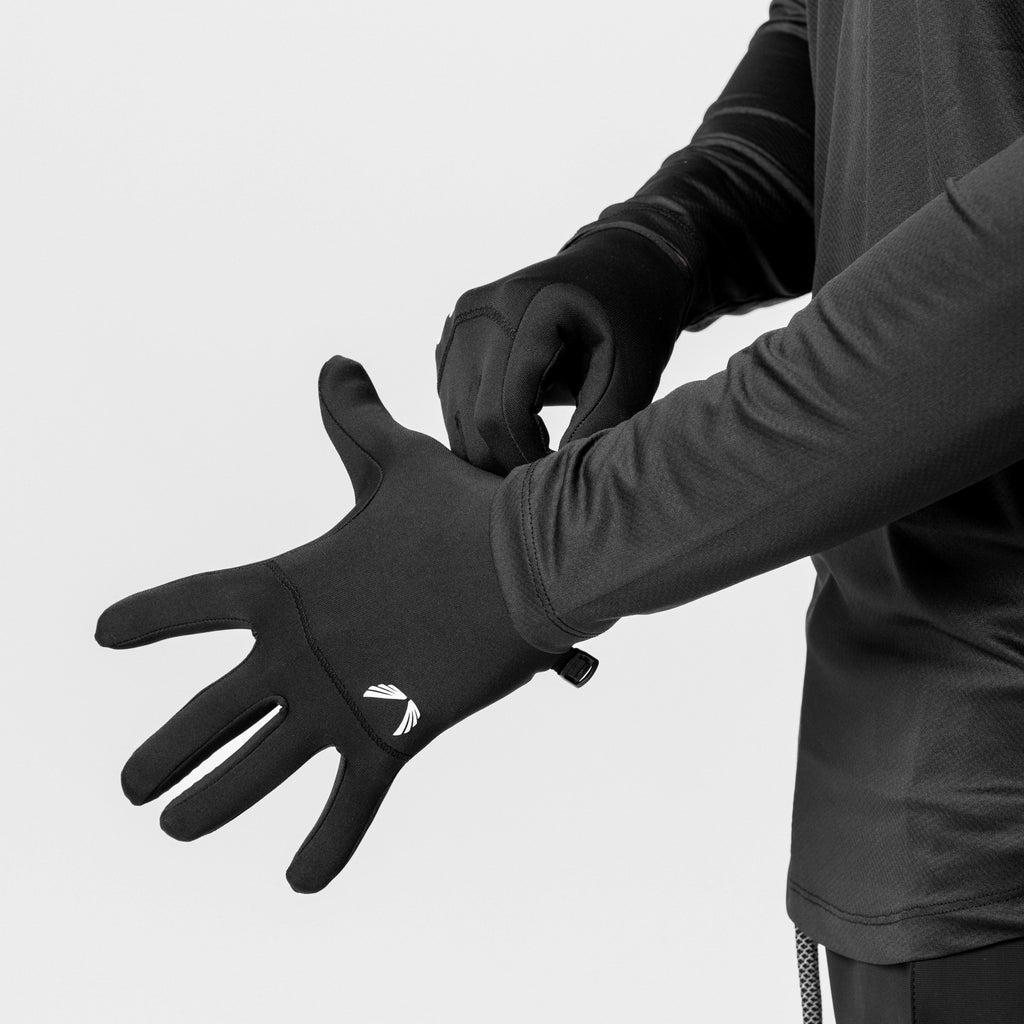 0671. Aeroheat® Lightweight Gloves - Black/Black Product Image