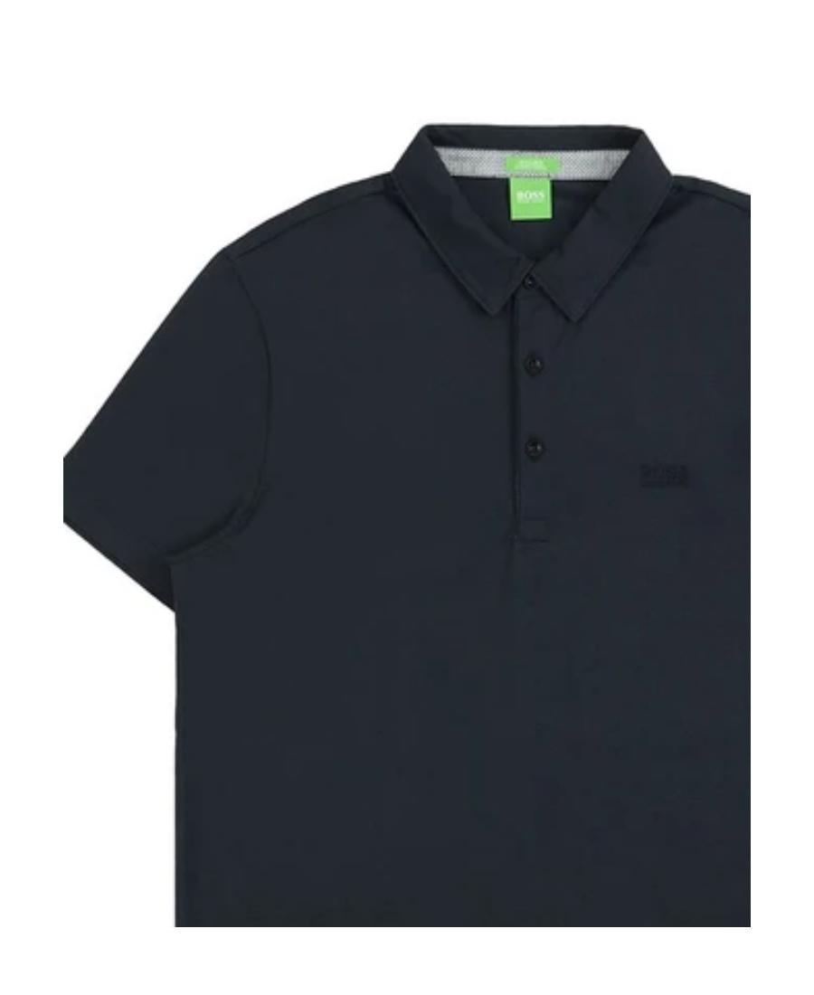 HUGO BOSS Logo Details Polo Shirt In Black Product Image