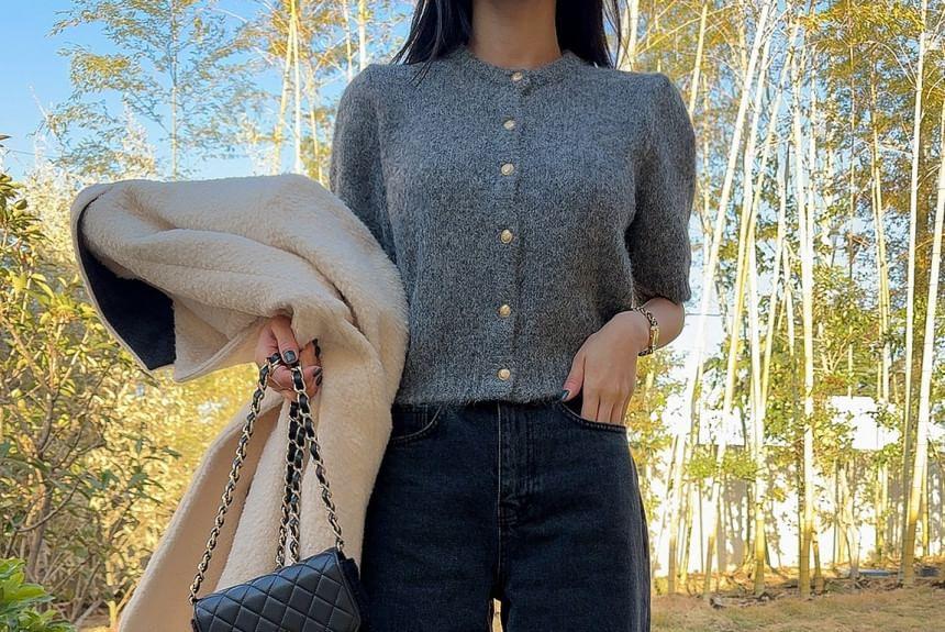 High Rise Fray Wide Leg Jeans Product Image