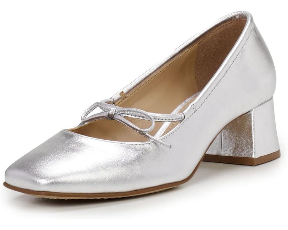 The Nettie Heeled Mary Jane in Metallic Leather Product Image