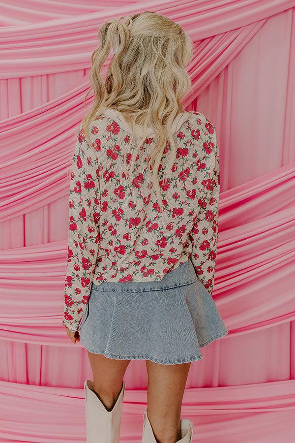 Feeling Flirty Front Tie Knit Top Product Image