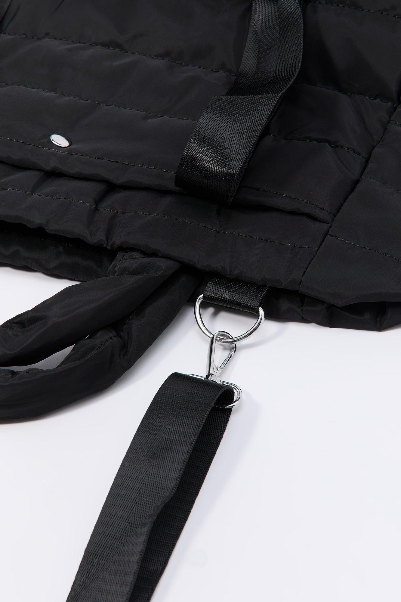Quilted Nylon Tote Bag Female Product Image