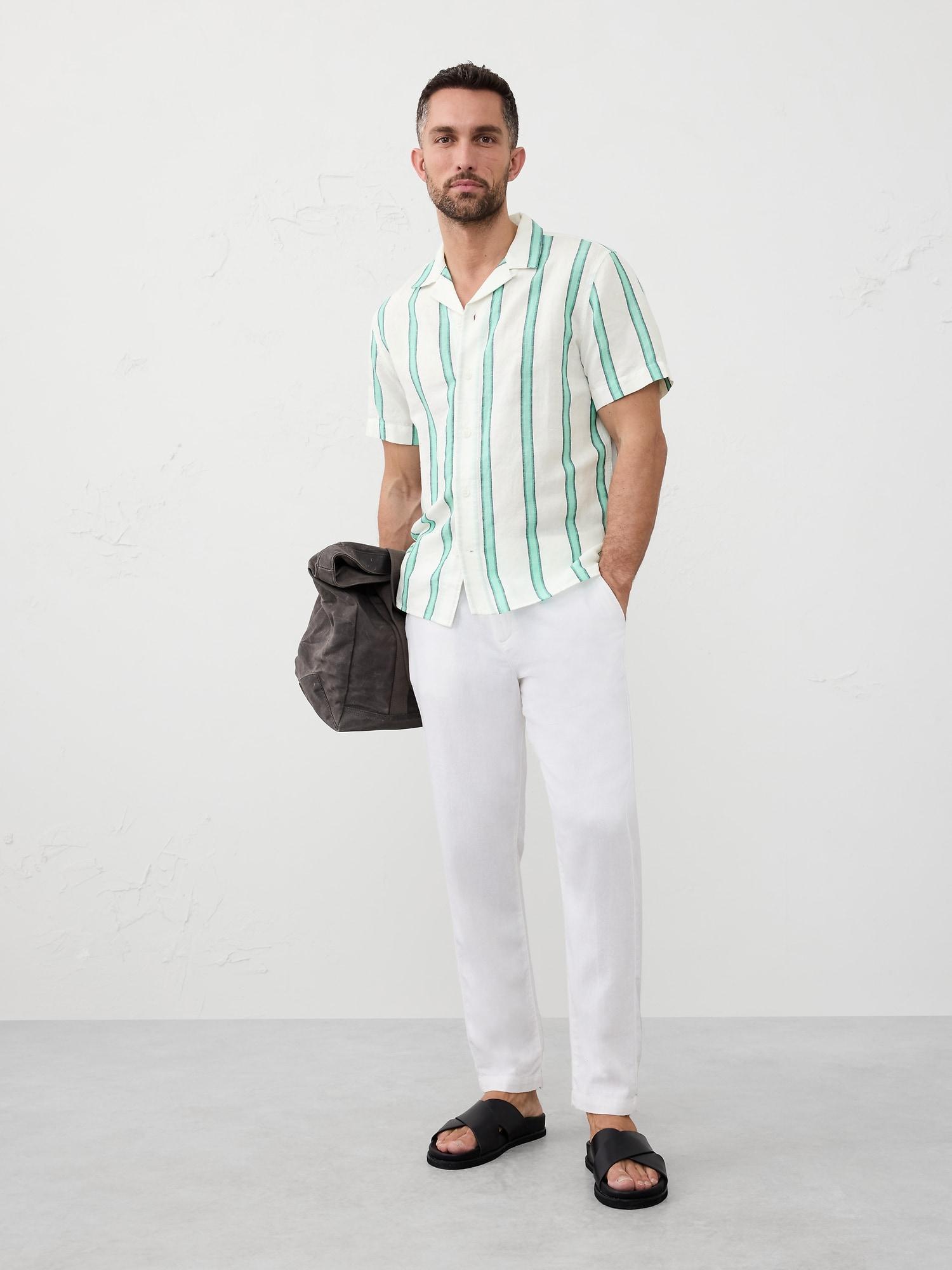 Linen-Blend Resort Shirt Product Image
