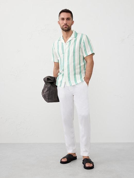 Linen-Blend Resort Shirt Product Image