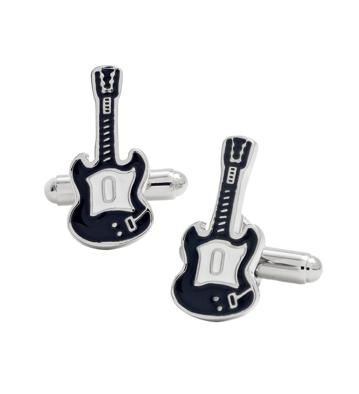 Mens Enamel Guitar Cufflinks Product Image