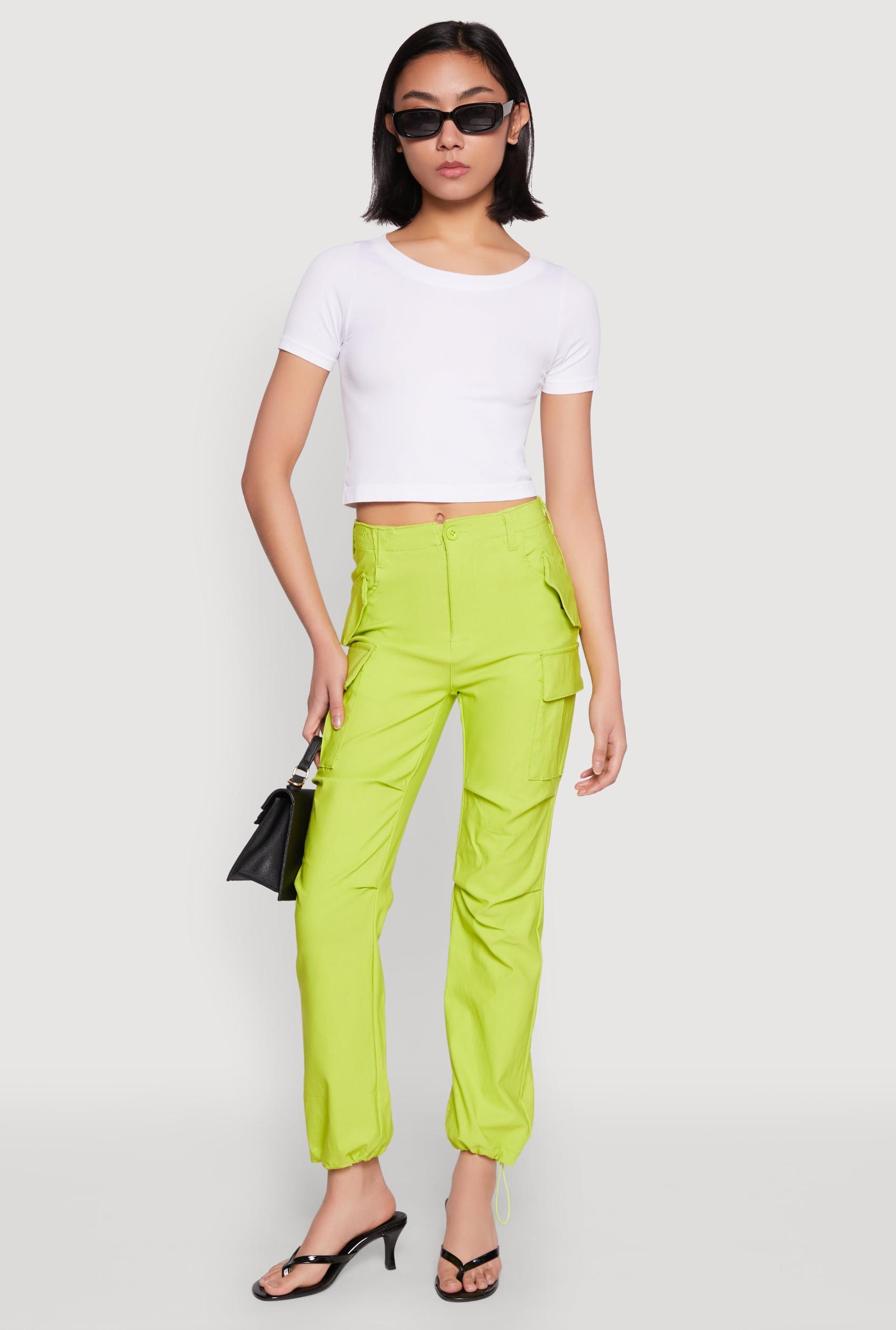 Womens Toggle Drawstring Hem Utility Pants Product Image
