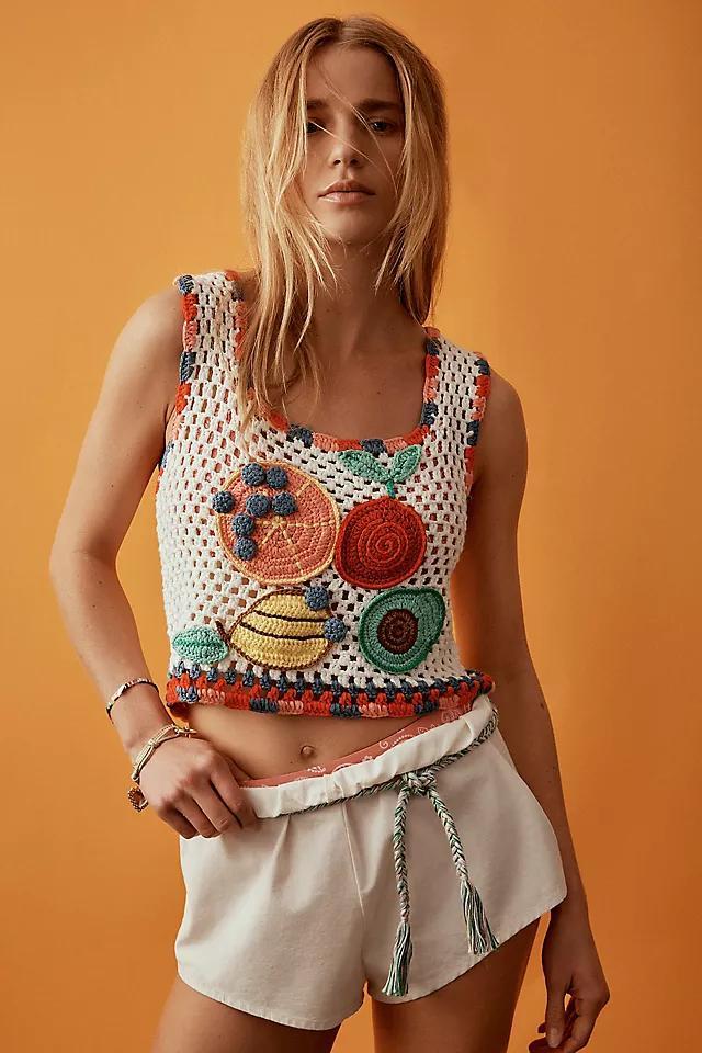 By Anthropologie Linen Tap Shorts Product Image