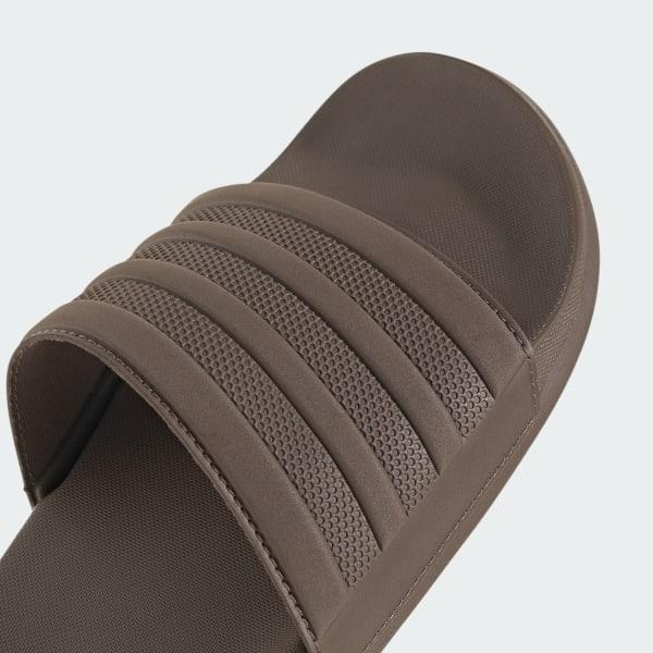 adidas Adilette Stripe Comfort Men's Slide Sandals, Size: 14, Earth Strata Product Image