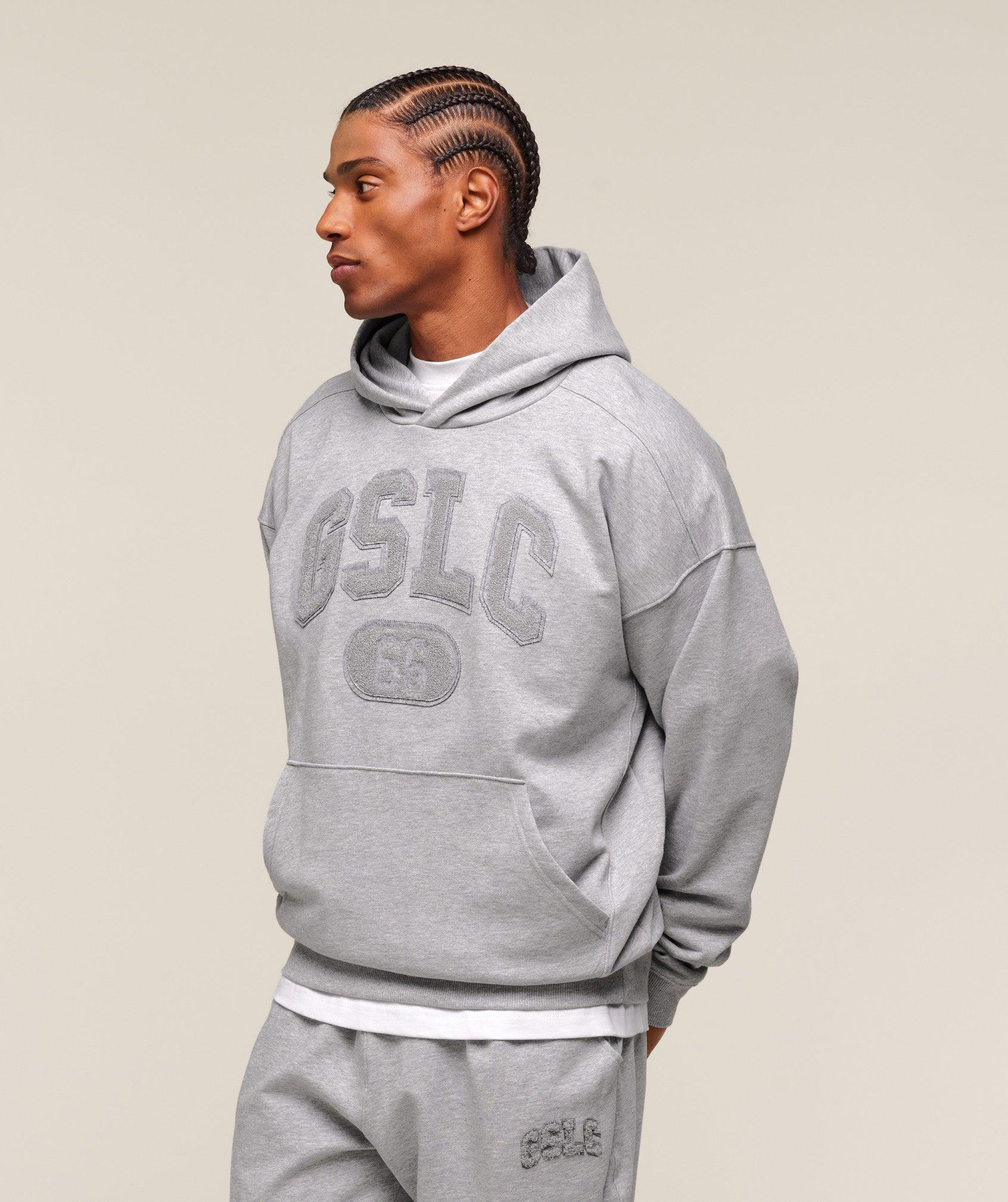 Gymshark GSLC Hoodie - Light Grey Core Marl Male Product Image